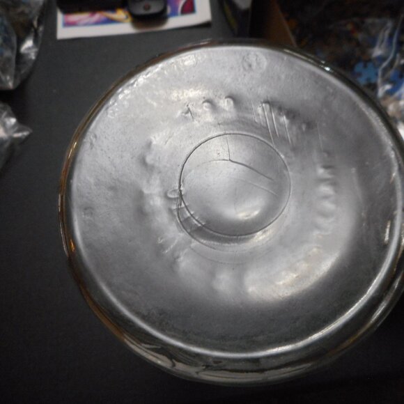 vase, large mouth, clear glass - Picture 3 of 5